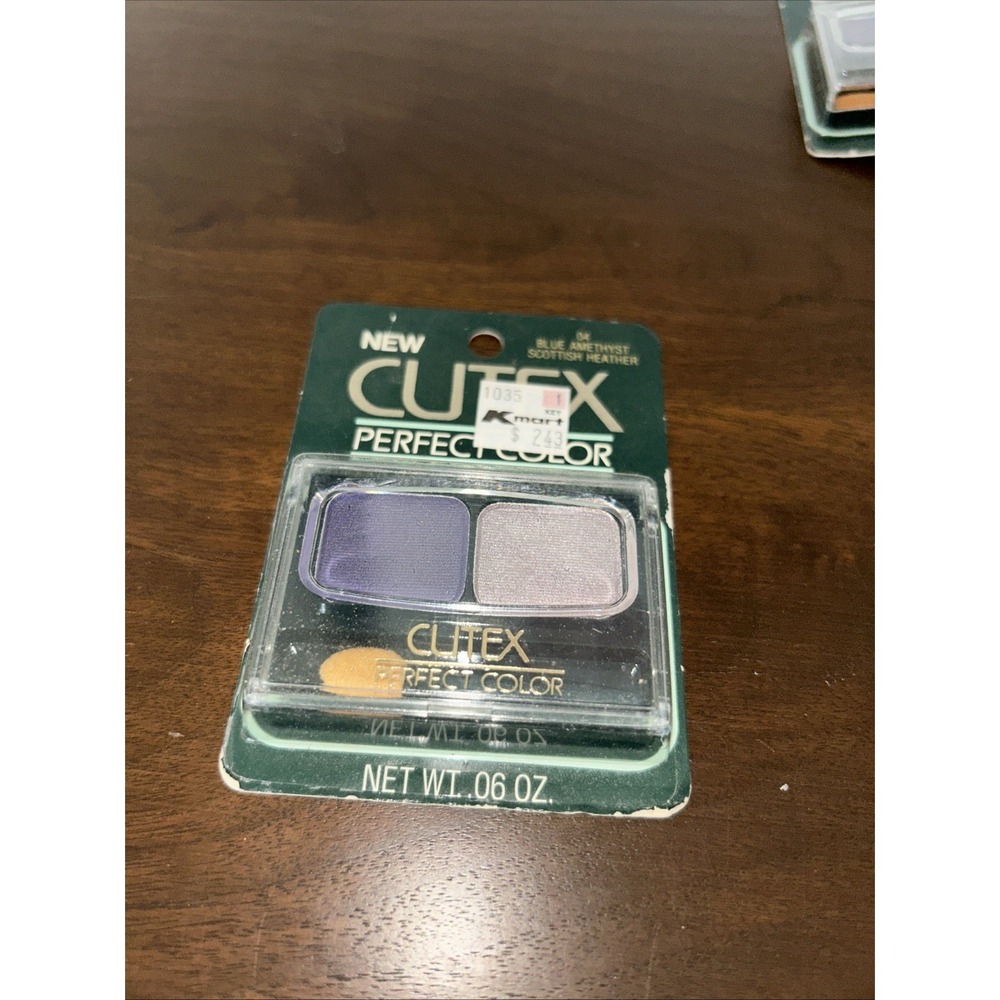 Vint. Cutex Perfect Color Eye Shadow Duo 04 Blue Amethyst Matte/Scottish Heather